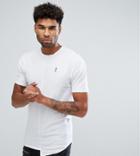 Religion Tall T-shirt With Asymmetric Hem - White