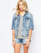 Pepe Jeans Boyfriend Retro Denim Jacket - Blue