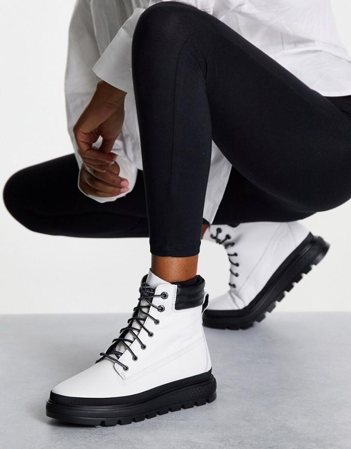 Timberland Ray City 6 Inch Boots In White