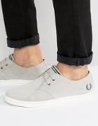 Fred Perry Byron Low Suede Sneakers In Gray - Gray