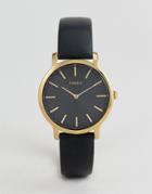 Timex Tw2r36400 Skyline 34mm Leather Watch In Black - Black