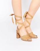 Asos Hangman Heeled Sandals - Natural