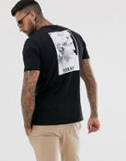 Asos Design Relaxed T-shirt With Historic Back Print-black