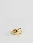 Asos Pinky Ring With Swallow - Gold