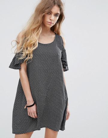 Rock & Religion Printed Cold Shoulder Dress - Multi