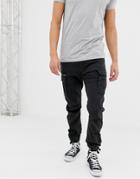 Jack & Jones Slim Fit Cargo Pants In Black - Black