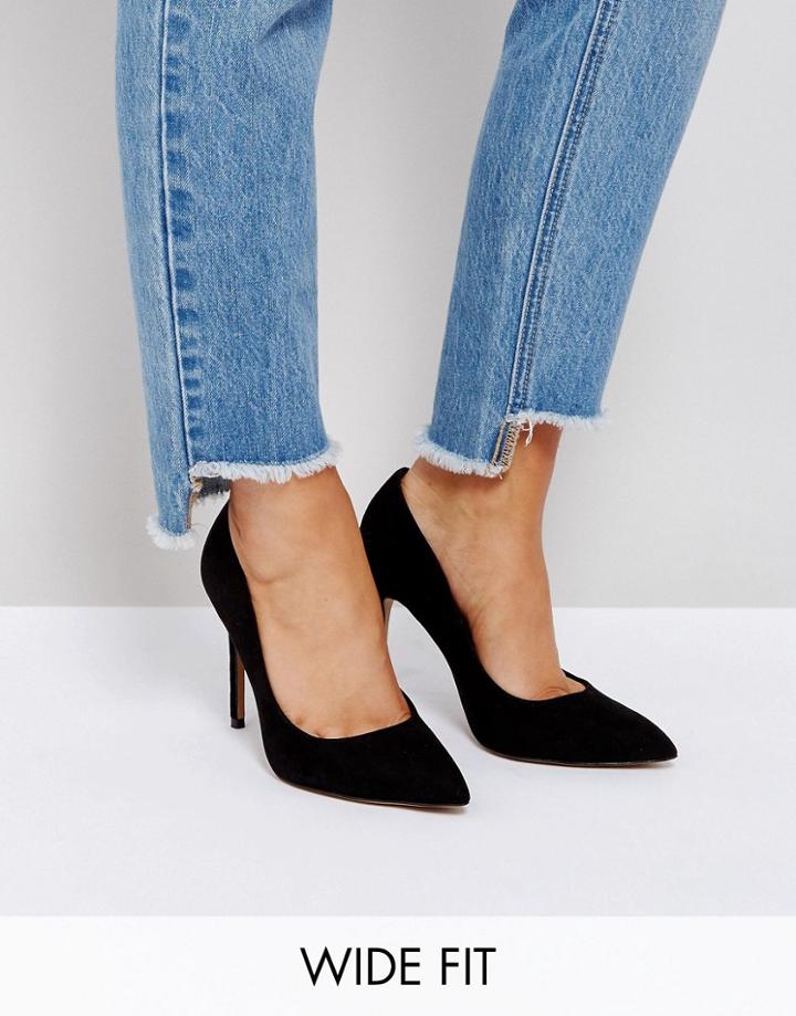 Asos Paris Wide Fit Pointed Heels - Black
