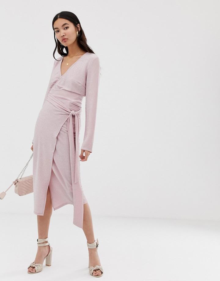 Amy Lynn Wrap Front Skirt - Pink