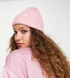 Reclaimed Vintage Inspired Fluffy Beanie In Pink Heather