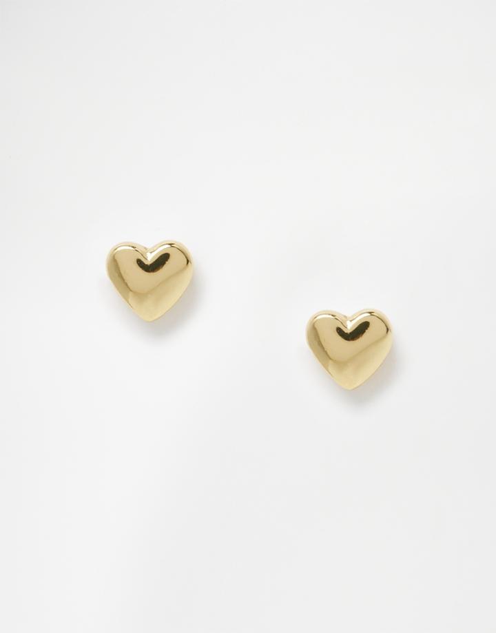 Ted Baker Harly Tiny Heart Stud Earrings - Gold
