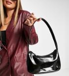 Glamorous Exclusive Shoulder Bag In Black Patent