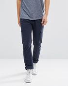 Bellfield Straight Leg Cargo Pants - Navy