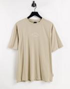 Only & Sons Relaxed Fit Logo T-shirt In Stone-neutral