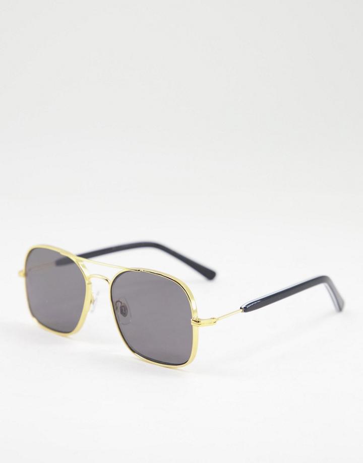 Spitfire Born To Lose Aviator Sunglasses In Gold