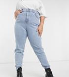 Dr Denim Plus Nora Straight Jeans In Light Blue-blues