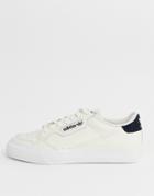 Adidas Original Continental 80 Vulc Sneakers In Off White Leather - White