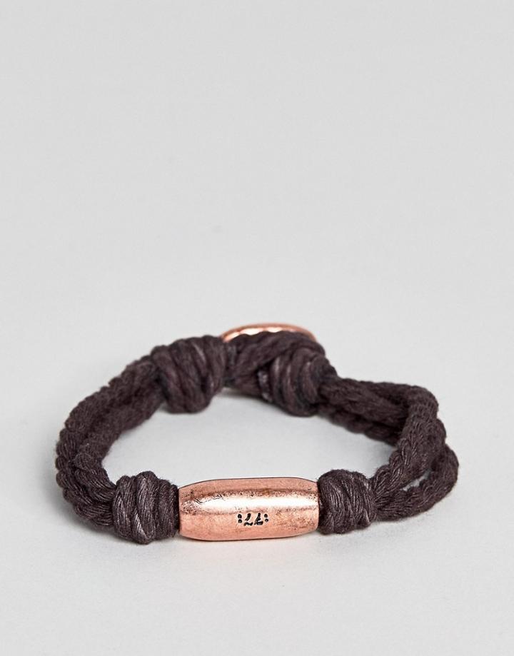 Classics 77 Sagres Bracelet In Brown & Rose Gold - Gray