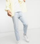 New Look Slim Cropped Jeans In Light Blue Wash-blues