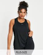 Nike Training Plus Dri-fit Racer Back Tank Top In Black