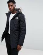 The North Face Zaneck Detachable Faux Fur Hood Jacket In Black - Black