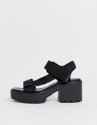 Vagabond Dioon Black Chunky Sporty Sandals - Black