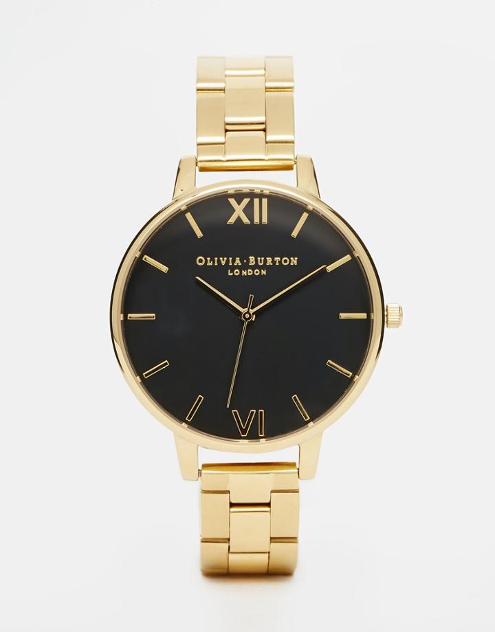 Olivia Burton Gold Big Dial Watch - Gold