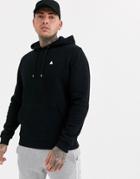 Asos Design Hoodie In Black With Triangle
