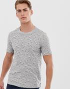Hymn Ice-cream Print T-shirt-gray