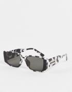 Madein Rectangle Sunglasses In Cow Print-multi