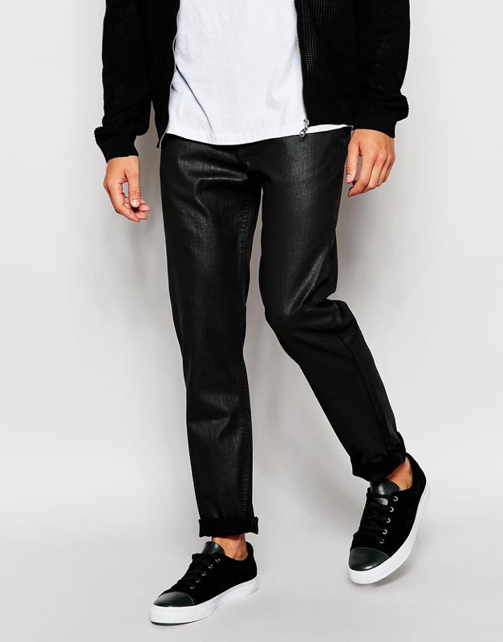 Lee Jeans Arvin Slim Tapered Fit Black Shine Coated - Black Shine