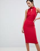 Closet Halter Neck Dress - Red