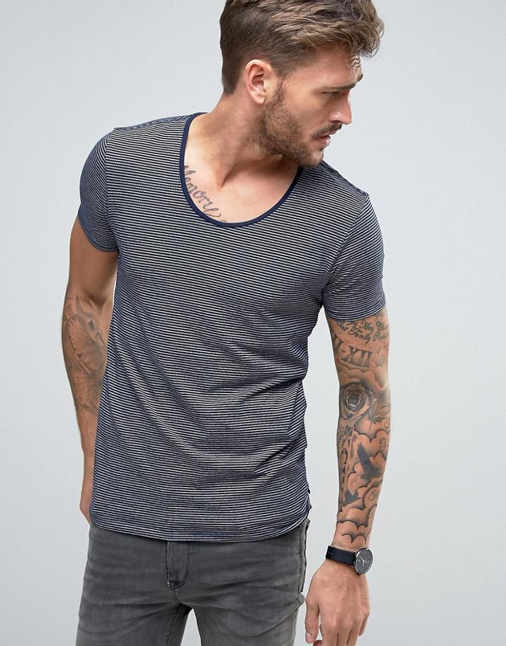 Scotch & Soda Depp Crew Neck T-shirt - Navy