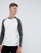 Produkt Long Sleeve T-shirt With Color Raglan Sleeve - White