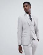 French Connection Slim Fit Wedding Suit Jacket-stone