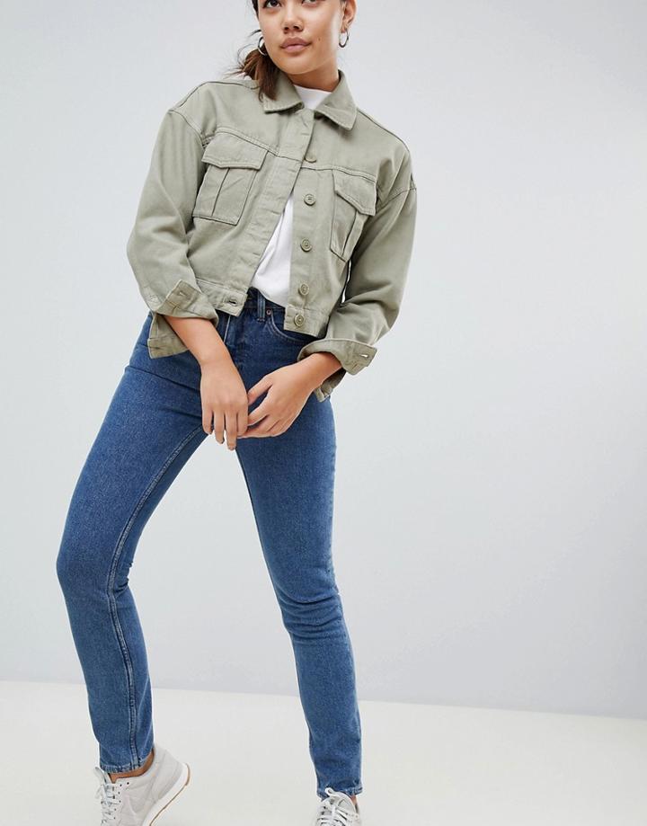 Weekday Way High Waist Skinny Jeans - Blue