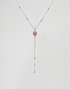 Lipsy Rose And Pink Cluster Necklace - Gold