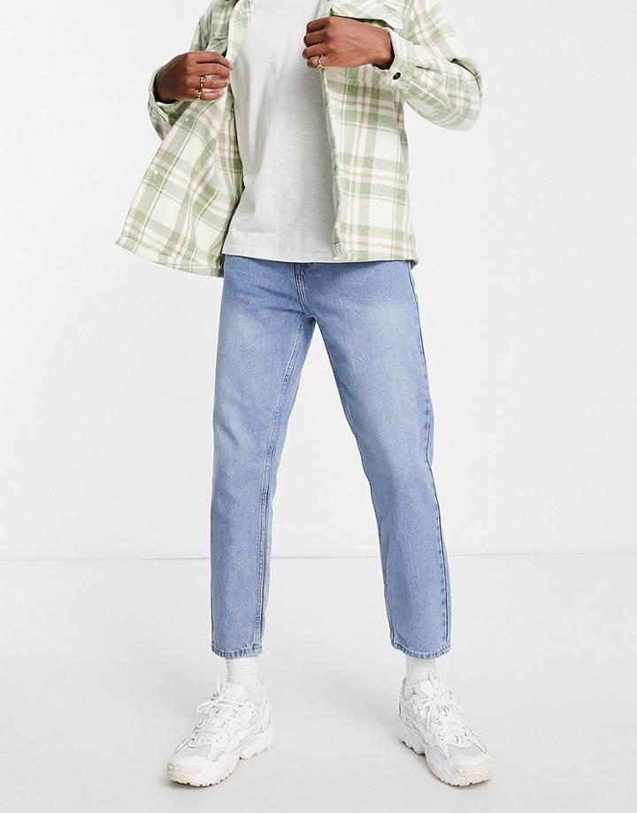 New Look Slim Jeans In Vintage Wash-blues