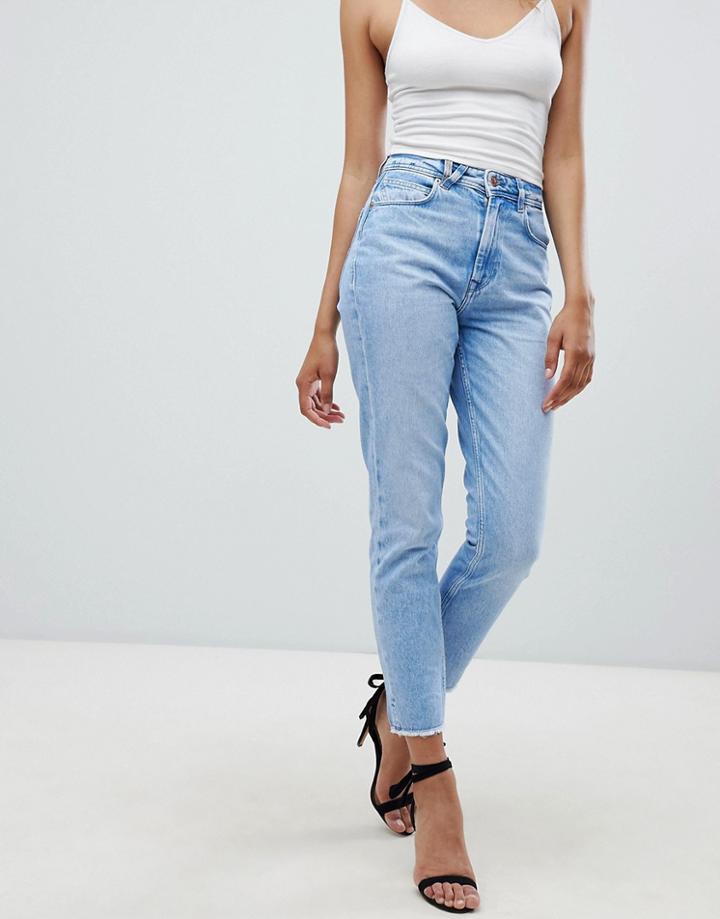 Salsa Rigid Denim Mom Jean - Blue