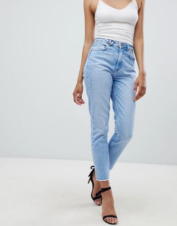Salsa Rigid Denim Mom Jean - Blue