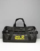 Jack Wolfskin Expedition Logo Duffel Bag In Black - Black