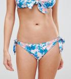 Peek & Beau Vintage Floral Tie Side Bikini Bottom-multi