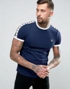 Fred Perry Sports Authentic T-shirt In Carbon Blue - Navy