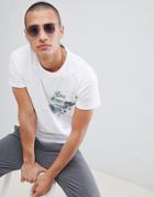 Selected Homme T-shirt With Printed Pocket - White