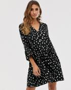 Vero Moda Smock Dress With Fluted Sleeve - Multi