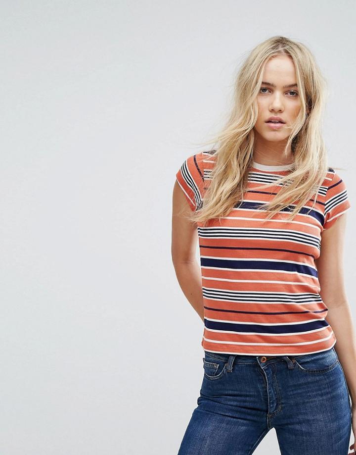 Lee 70s Stripe T-shirt - Orange