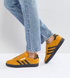 Adidas Originals Gazelle Super Sneakers In Yellow With Dark Gum - Yellow