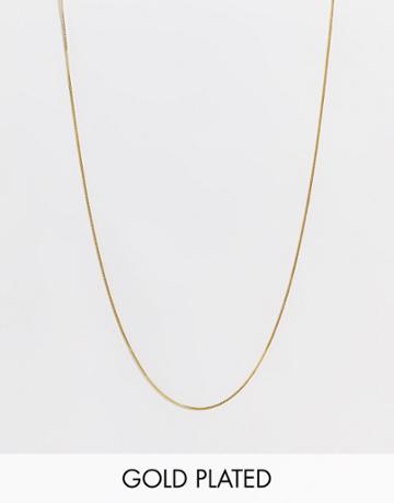 Bloom And Bay Gold Plated 42 Cm Chain Necklace