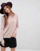 Brave Soul Ronya Loose Fit Sweater - Pink