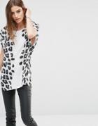 Diesel Leopard Print T-shirt - White