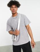 Criminal Damage Heavyweight Slub T-shirt In Gray